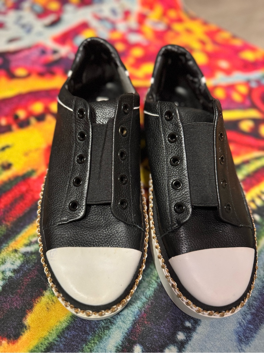 Karl Lagerfeld Paris Axelle platform slip-on sneakers 10M